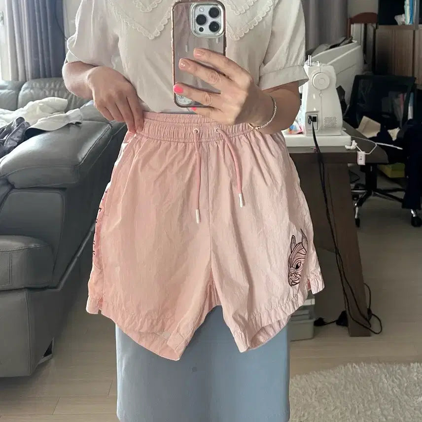 [BUNJANG] LifeWork French Bulldog Pink Shorts / 새상픔)라이프워크 프렌치불독 핑크색 반바지 free  새상품