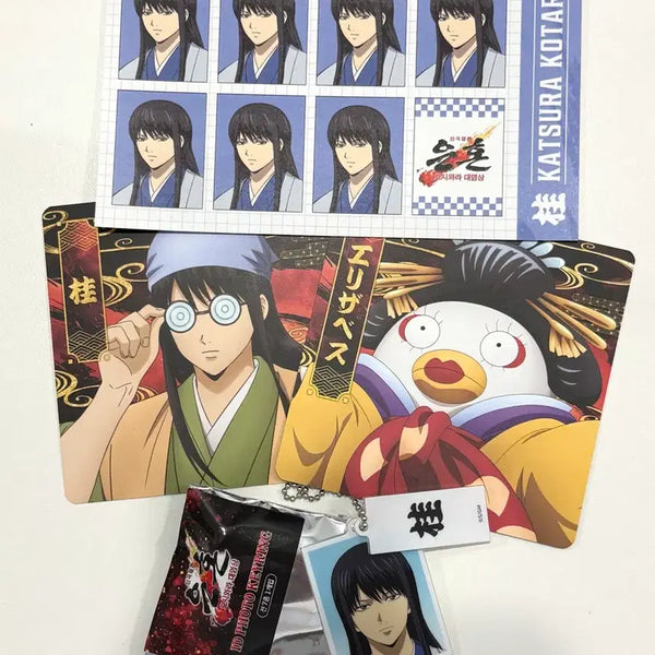 [BUNJANG] Gintama Yoshirara Pop-up Katsura Photo Keychain & Coaster Bundle / 은혼 요시와라 팝업 카츠라 증명사진 키링 특전 코스터 증명사진 즈라 일괄