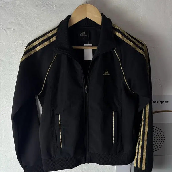 [BUNJANG] Adidas Black and Gold Track Top Jersey / 아디다스 검골 트랙탑 져지