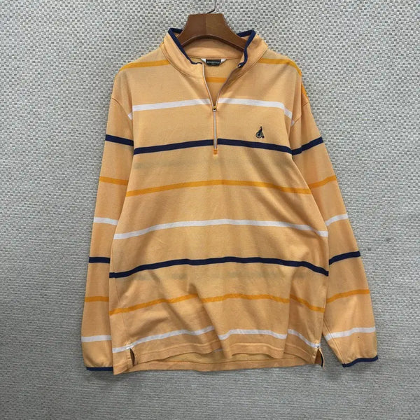 [BUNJANG] Beanpole Golf Half-Zip Long Sleeve T-Shirt Size 105 / 빈폴 골프 반집업 긴팔티 105 H01242