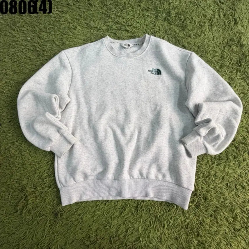 [BUNJANG] The North Face Light Grey Sweatshirt Size S / 노스페이스 맨투맨 라이트 그레이 사이즈 s