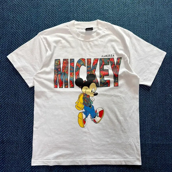 [BUNJANG] 90s Mickey Mouse Guam Fruit of the Loom T-Shirt / 90s 미키마우스 괌 빈티지 티셔츠
