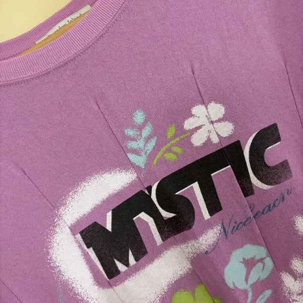 [BUNJANG] Thursday Island Women's Purple Short Sleeve T-Shirt (M) / [개별] 써스데이아일랜드 여성 반팔 티셔츠 보라 M