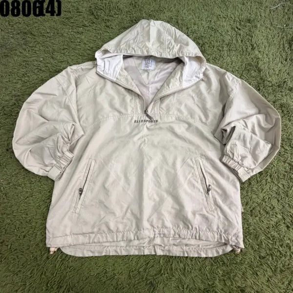 [BUNJANG] Elsport Hooded Windbreaker Beige Size 95 / 엘스포츠 후드 바람막이 베이지 사이즈 95