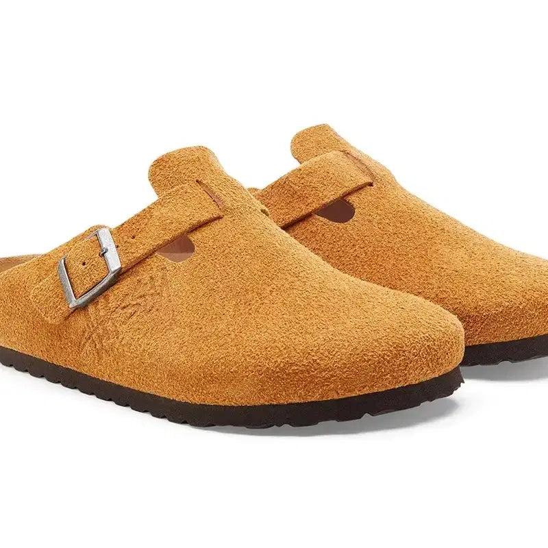 [BUNJANG] Birkenstock x Stussy Boston Clog Caramel / 버켄스탁 x 스투시 보스턴 클로그