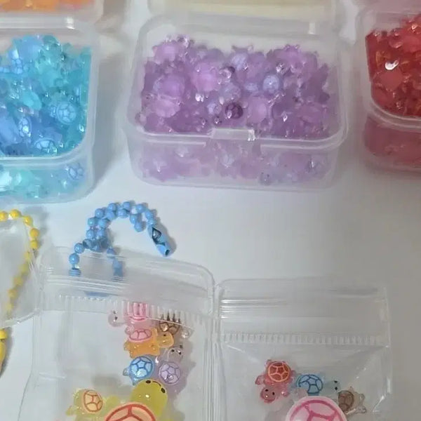 [BUNJANG] Lucky Turtle Keychain Set (7 pcs, Random Colors) / 행운 거북이 키링 7개(색상랜덤) 무배