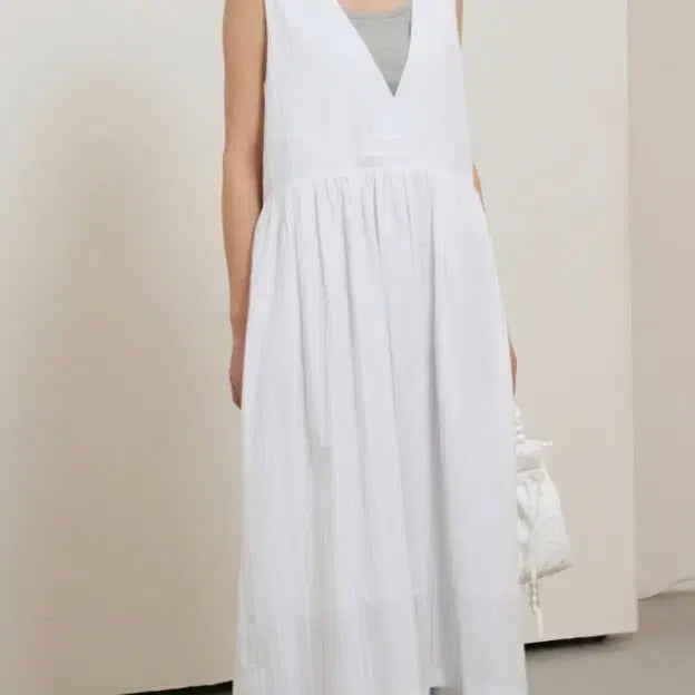 [BUNJANG] General Idea Cotton Sleeveless Midi Dress / 제너럴아이디어 슬리브리스 면 민소매 원피스
