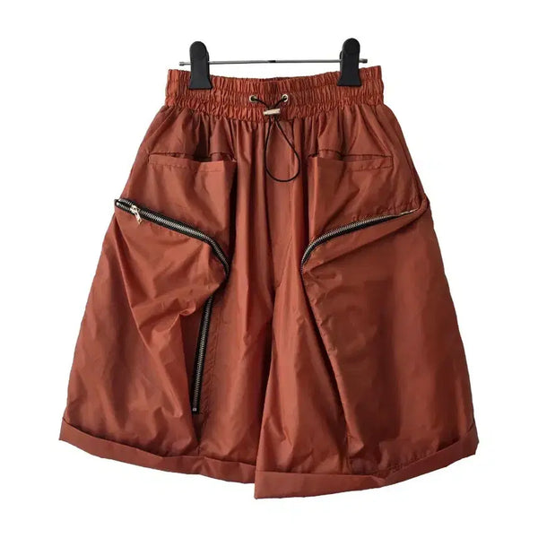 [BUNJANG] Brown Cargo Bermuda Shorts / S/브라운 밴딩 카고 버뮤다팬츠/새제품
