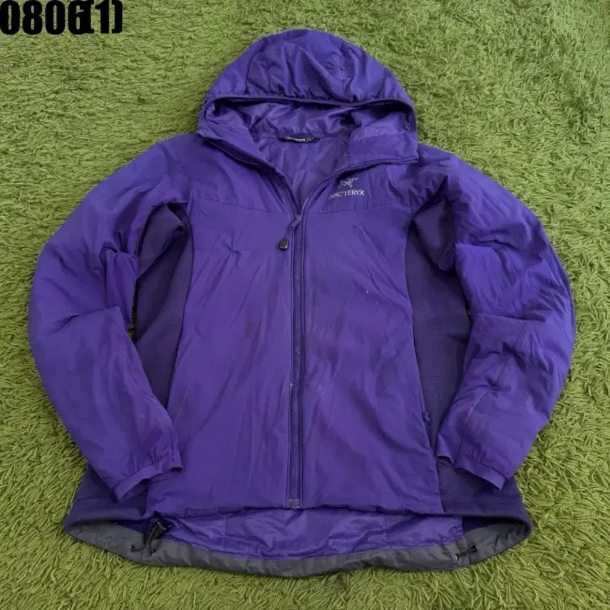 [BUNJANG] Arc'teryx Women's Purple Zip-Up Windbreaker Jacket - Size M / 아크테릭스 트레이닝 상의 집업 자켓 바람막이 M