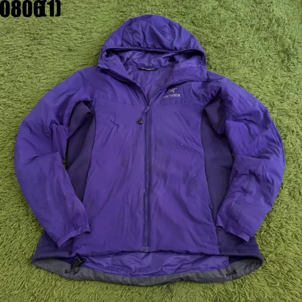 [BUNJANG] Arc'teryx Women's Purple Zip-Up Windbreaker Jacket - Size M / 아크테릭스 트레이닝 상의 집업 자켓 바람막이 M