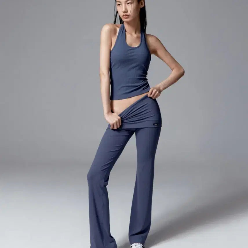 [BUNJANG] Verish Sunday Foldover Long Pants Mute Navy M / Verish 베리시 선데이 팬츠 폴드오버 롱 뮤트네이비 M