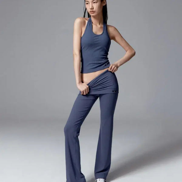 [BUNJANG] Verish Sunday Foldover Long Pants Mute Navy M / Verish 베리시 선데이 팬츠 폴드오버 롱 뮤트네이비 M