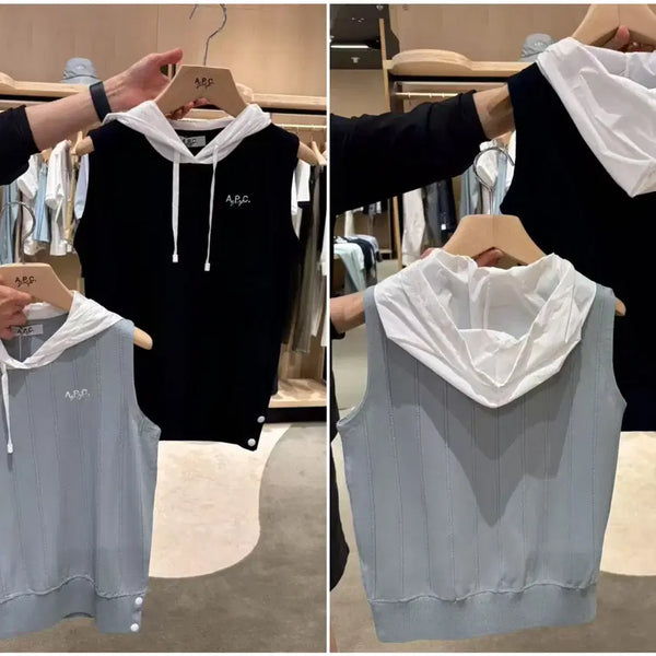 [BUNJANG] A.P.C. Women's Sleeveless Knit Top with Hood - French Luxury / #아페세 #APC#여성골프웨어