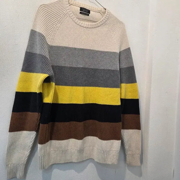 [BUNJANG] Zara Striped Knit T-Shirt / 자라 단가라 니트티셔츠  가63