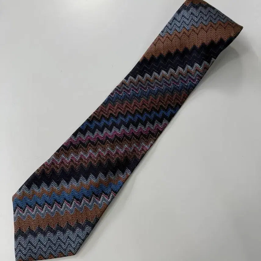 [BUNJANG] Missoni Silk Necktie 9.3cm / 미쏘니 (Missoni) 실크 넥타이 9.3cm