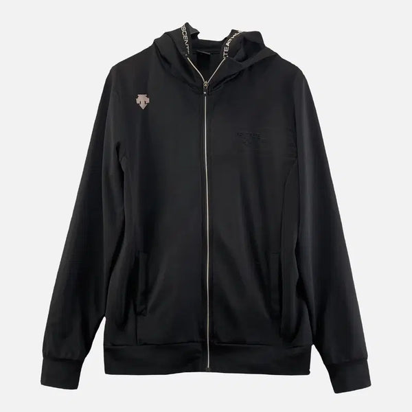 [BUNJANG] Descente Black Full Zip Jacket XL / 데상트 블랙 남자 집업 XL N9687