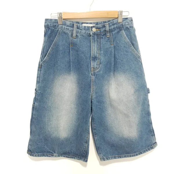 [BUNJANG] VTWO Wide Carpenter Bermuda Denim Pants S_S2323 / VTWO 와이드 카펜터 버뮤다 데님 팬츠 S_S2323