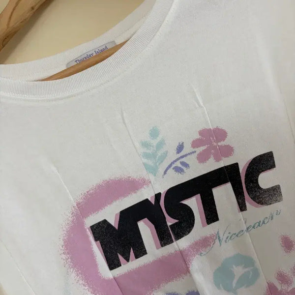 [BUNJANG] Thursday Island Women's Short Sleeve T-Shirt White M / [개별] 써스데이아일랜드 여성 반팔 티셔츠 화이트 M