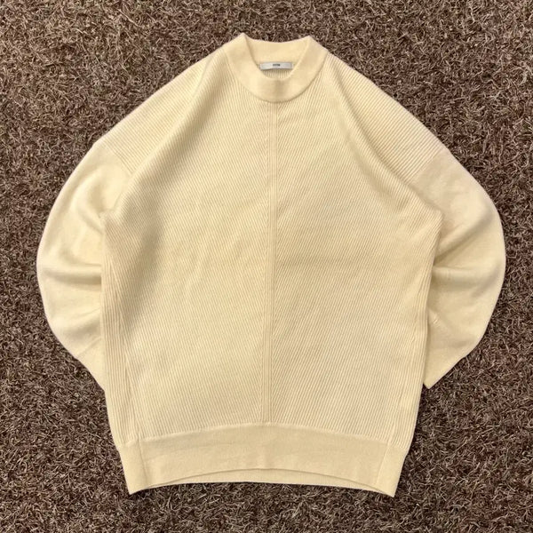 [BUNJANG] System Homme Wool Knit Sweater / 95 시스템옴므 울 크림 니트 스웨터