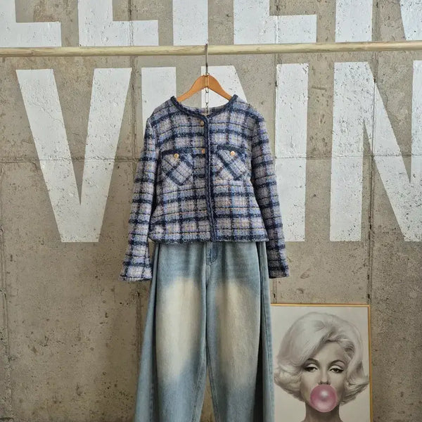 [BUNJANG] Tweed Transitional Jacket / 트위드 간절기 자켓