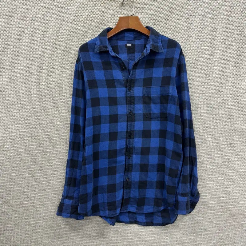 [BUNJANG] Uniqlo Check Shirt L / 유니클로 체크 셔츠 L H01274
