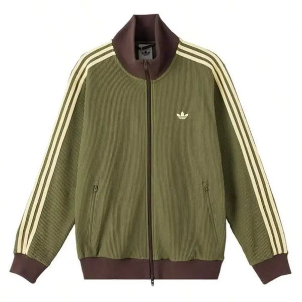 [BUNJANG] Adidas Waffle Knit Track Top Jersey Jacket Deep Green KZ2914 / (판매)아디다스 와플 니트 트랙탑 져지 자켓 딥그린 KZ2914