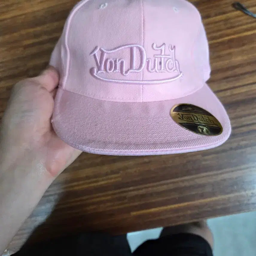 [BUNJANG] Bonderchi Vintage Original Embroidered Logo Snapback Hat Pink / 본더치 빈티지 오리지날 자수로고 스냅백 모자 56.6 m 핑크