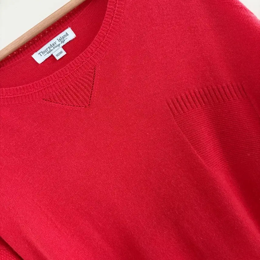 [BUNJANG] Thursday Island Women's Knit Red Size M / 써스데이아일랜드 여성 니트 M