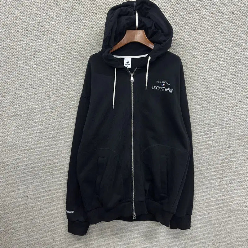 [BUNJANG] Le Coq Sportif Hooded Zip-up Jacket 100 / 르꼬끄 후드집업 100 H01243