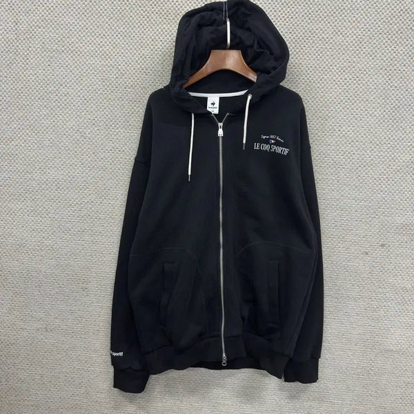 [BUNJANG] Le Coq Sportif Hooded Zip-up Jacket 100 / 르꼬끄 후드집업 100 H01243