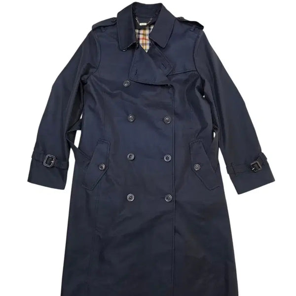 [BUNJANG] Daks Navy Trench Coat (Size 88-160) / 닥스 네이비 트렌치 코트 88-160