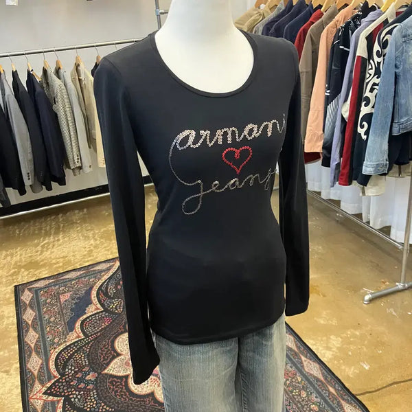 [BUNJANG] Armani Jeans Long Sleeve T-Shirt / 아르마니 진스 긴팔 티셔츠