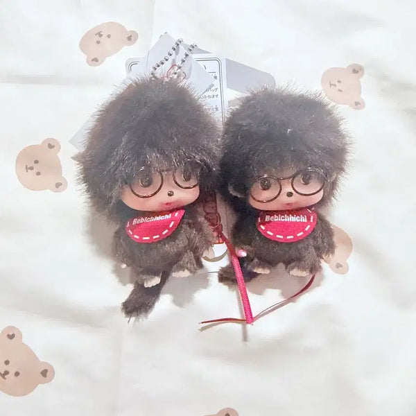 [BUNJANG] Monchhichi Babychichi Doll Keychain / 몬치치 베비치치 인형 키링