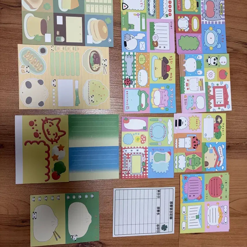 [BUNJANG] Jjami's Cat Maid Soup Memo Pad Sheets / 째미네 네코메이드수프 메모지 띵 소분