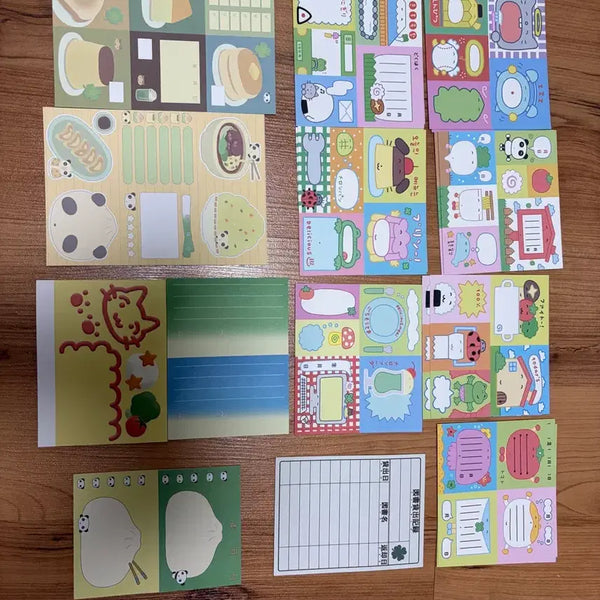 [BUNJANG] Jjami's Cat Maid Soup Memo Pad Sheets / 째미네 네코메이드수프 메모지 띵 소분