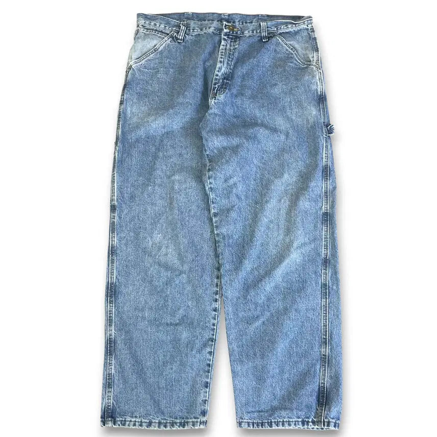 [BUNJANG] Wrangler Carpenter Original Denim Jeans (Mid-Blue) / (36) 랭글러 오리지널 카펜더 중청 데님