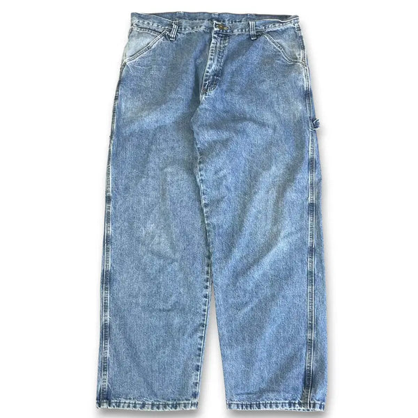 [BUNJANG] Wrangler Carpenter Original Denim Jeans (Mid-Blue) / (36) 랭글러 오리지널 카펜더 중청 데님
