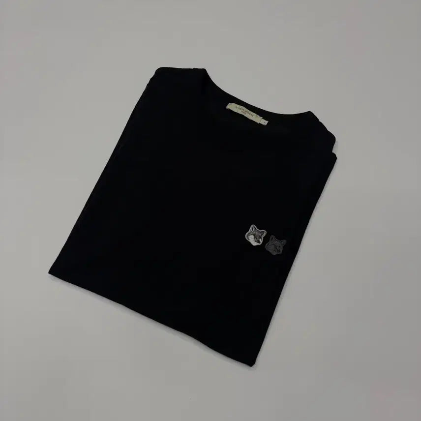 [BUNJANG] Maison Kitsune Double Monochrome Fox Head Patch Classic T-Shirt XL / 메종키츠네 더블 모노크롬 폭스 헤드 패치 클래식 티셔츠 MAISON KITSUNE