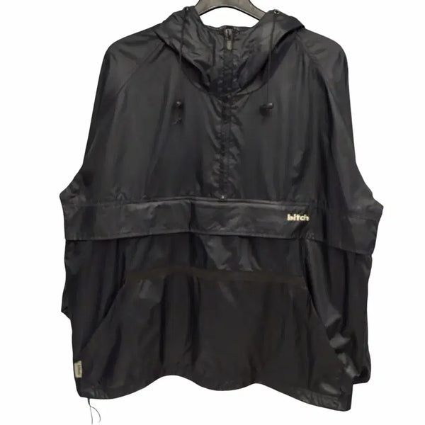 [BUNJANG] 90s Beach Skateboard Old School Vintage Black Anorak Windbreaker M / 90s 비치스케이트보드 올드스쿨 빈티지 블랙 아노락 바람막이 M