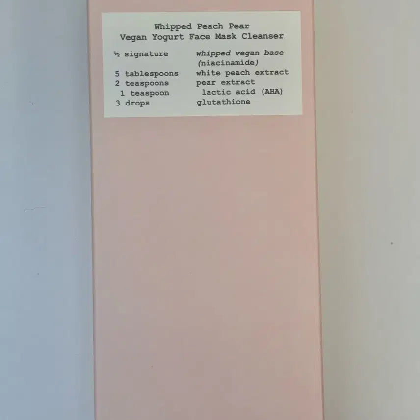 [BUNJANG] W.H.I.P.D Peach Pear Vegan Yogurt Face Cleanser Foam Cleanser / 휩드 피치페어 비건 요거트 페이스 마스크 클린저 폼클렌징 클렌저
