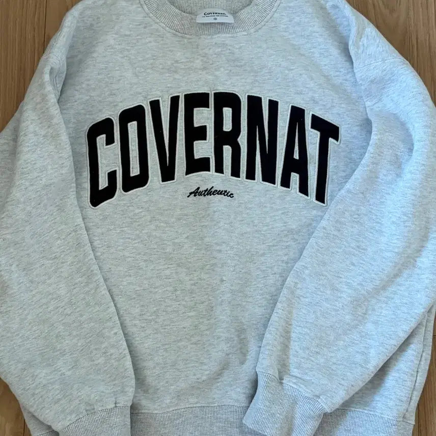 [BUNJANG] Covernat Fleece Sweatshirt Grey / 커버낫 맨투맨 그레이 (기모)