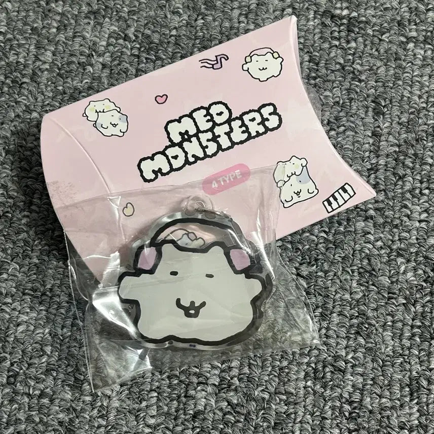 [BUNJANG] Meo Monsters Acrylic Keychain / Meo Monsters 키링 4종 중 1개