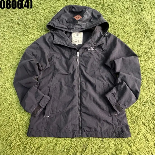 [BUNJANG] Beanpole Hooded Zip-Up Windbreaker Jacket Black Size 95 / 빈폴 후드 집업 바람막이 블랙 95