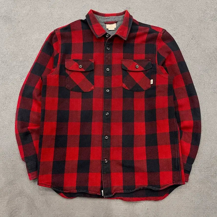 [BUNJANG] Vans Check Flannel Shirt / L 반스 체크 남방