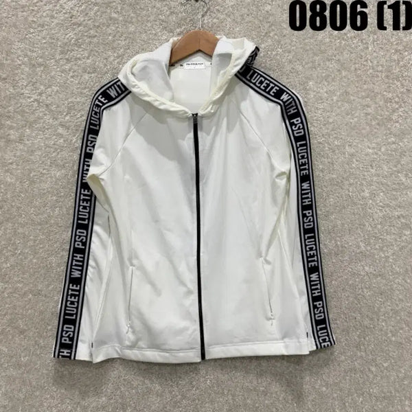 [BUNJANG] PASSARDI Logo Taping Zip-Up Hoodie White / PASSARDI 후드집업 화이트