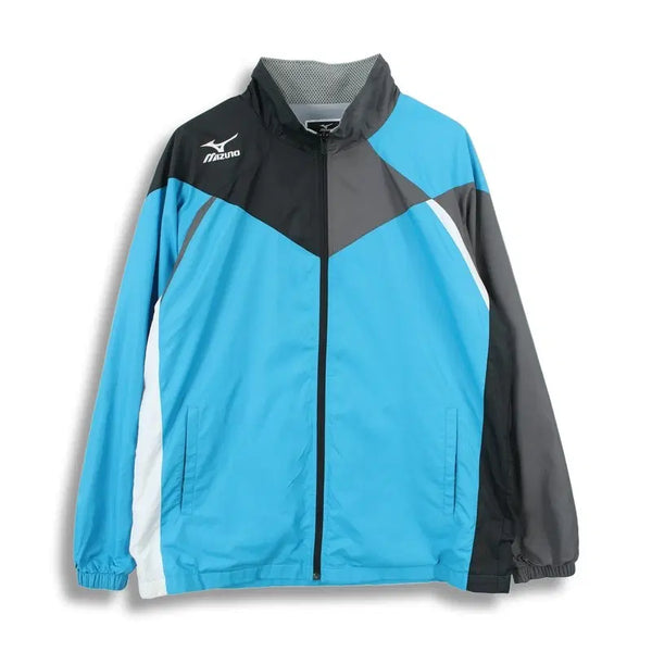 [BUNJANG] Mizuno Men's Zip-Up Windbreaker with Embroidered Logo (L) / 미즈노 (MEN - L) 폴리 자수 로고 집업 바람막이