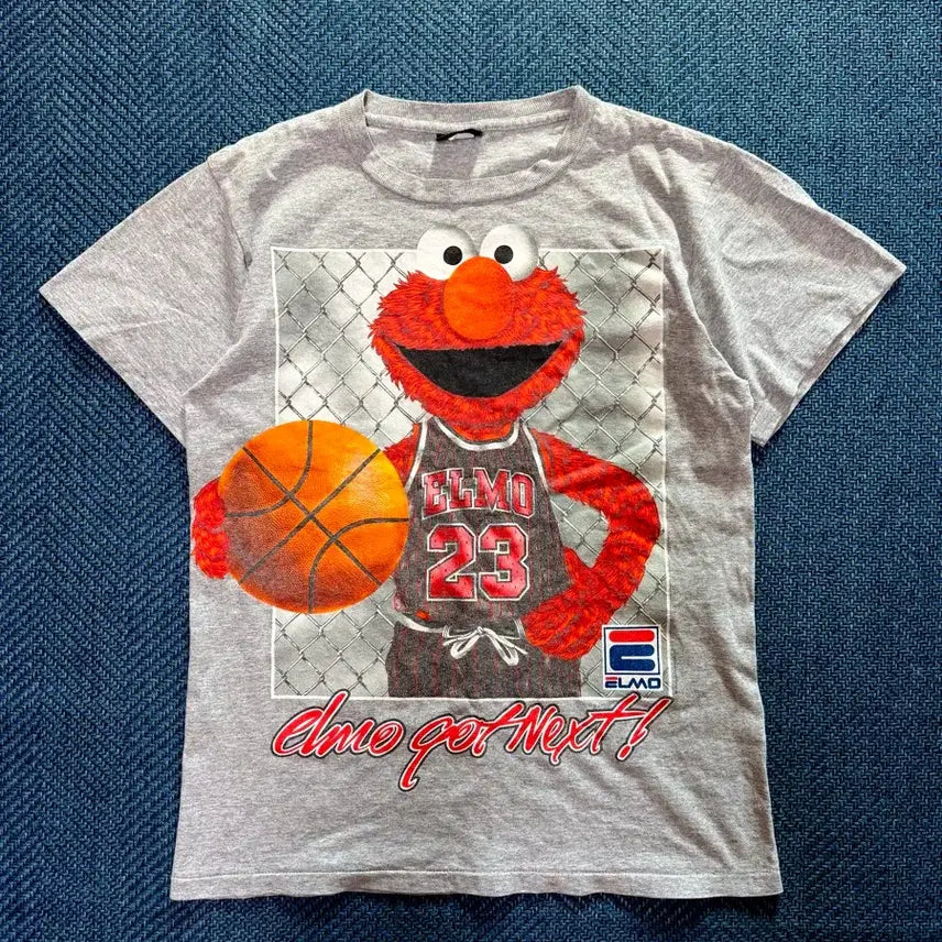 [BUNJANG] 90s Vintage Elmo Chicago Bulls Parody T-Shirt / 90s 빈티지 엘모 시카고 불스 패러디 티셔츠