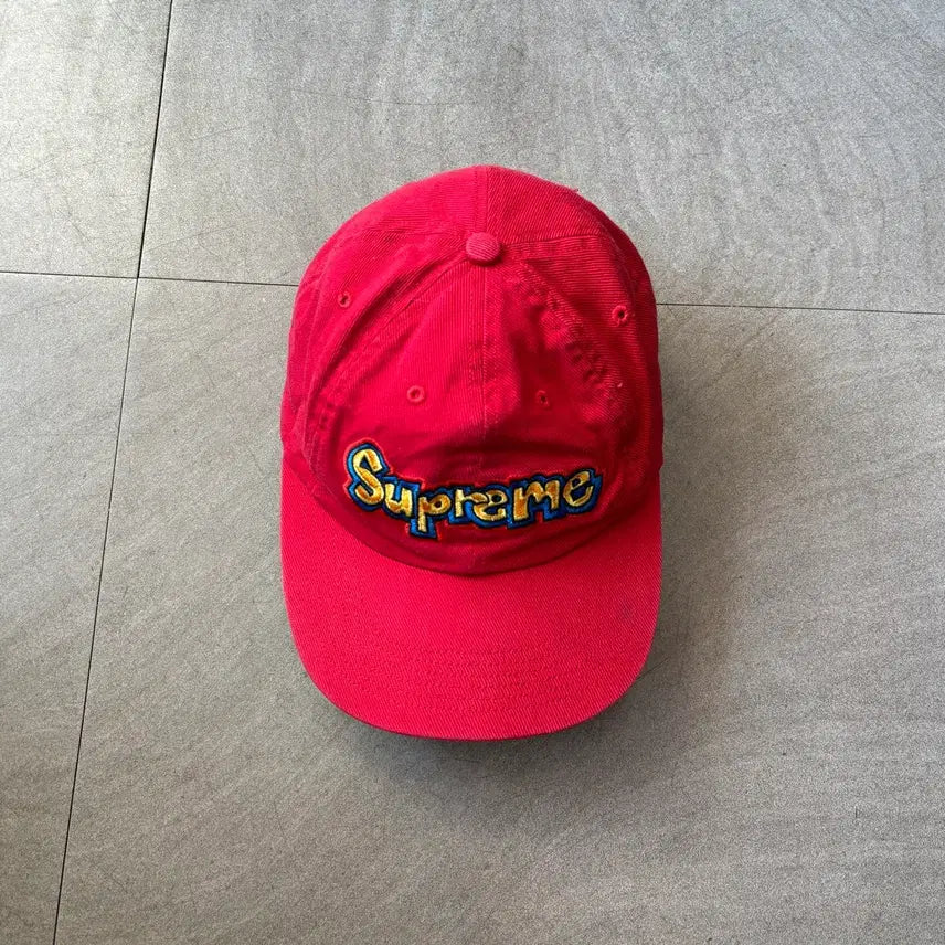 [BUNJANG] Supreme Gonz Logo 6-Panel Cap Red / 18SS 슈프림 곤즈 로고 6패널 레드 캡
