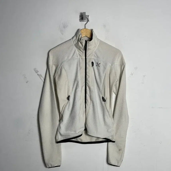 [BUNJANG] Montura Fleece Zip-up Jacket White / 몬츄라 플리스 집업 자켓 화이트