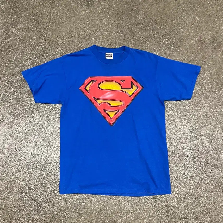 [BUNJANG] 1998 DC Comics Superman Logo T-Shirt (XL/105) / 90s 슈퍼맨 티셔츠 (105)